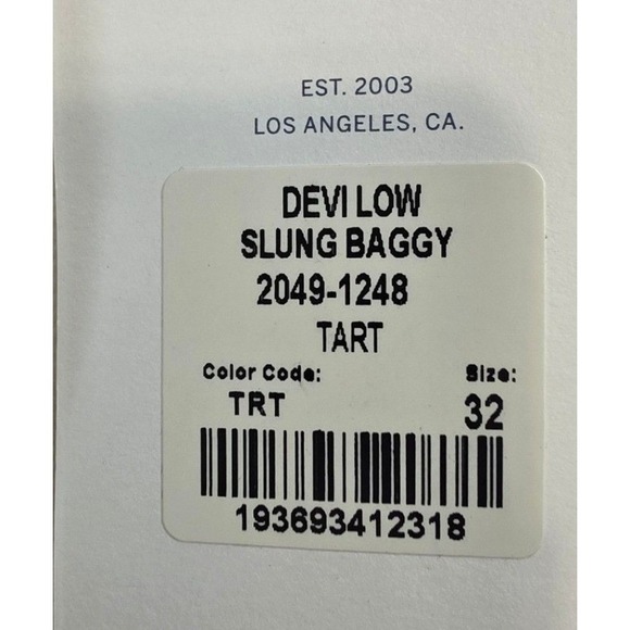 Citizens of Humanity Womens 32 Devi Low Slung Baggy Buttonfly Jeans in Tart NWT - Picture 16 of 16